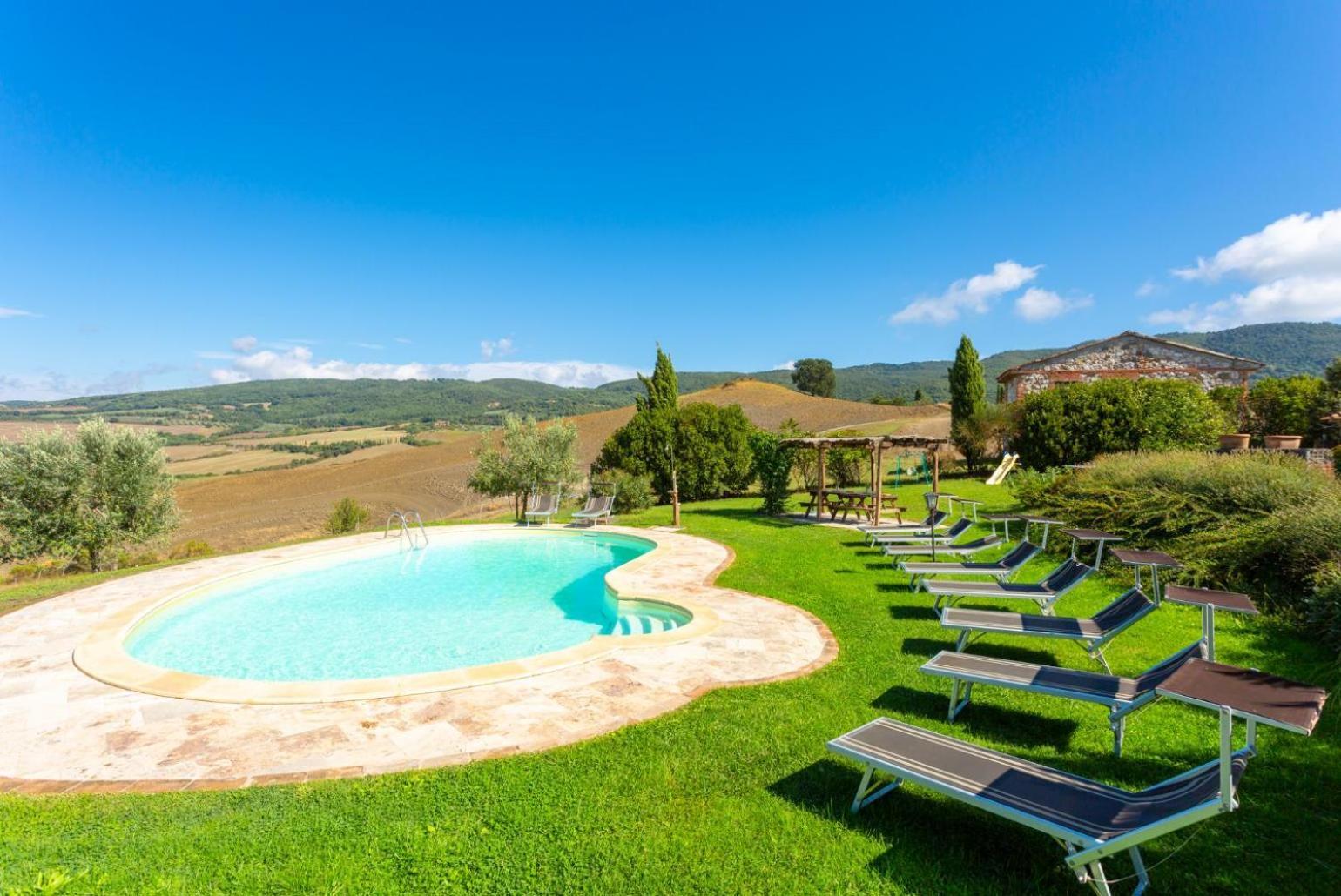 Villa Podere Belvedere Siena Bagian luar foto