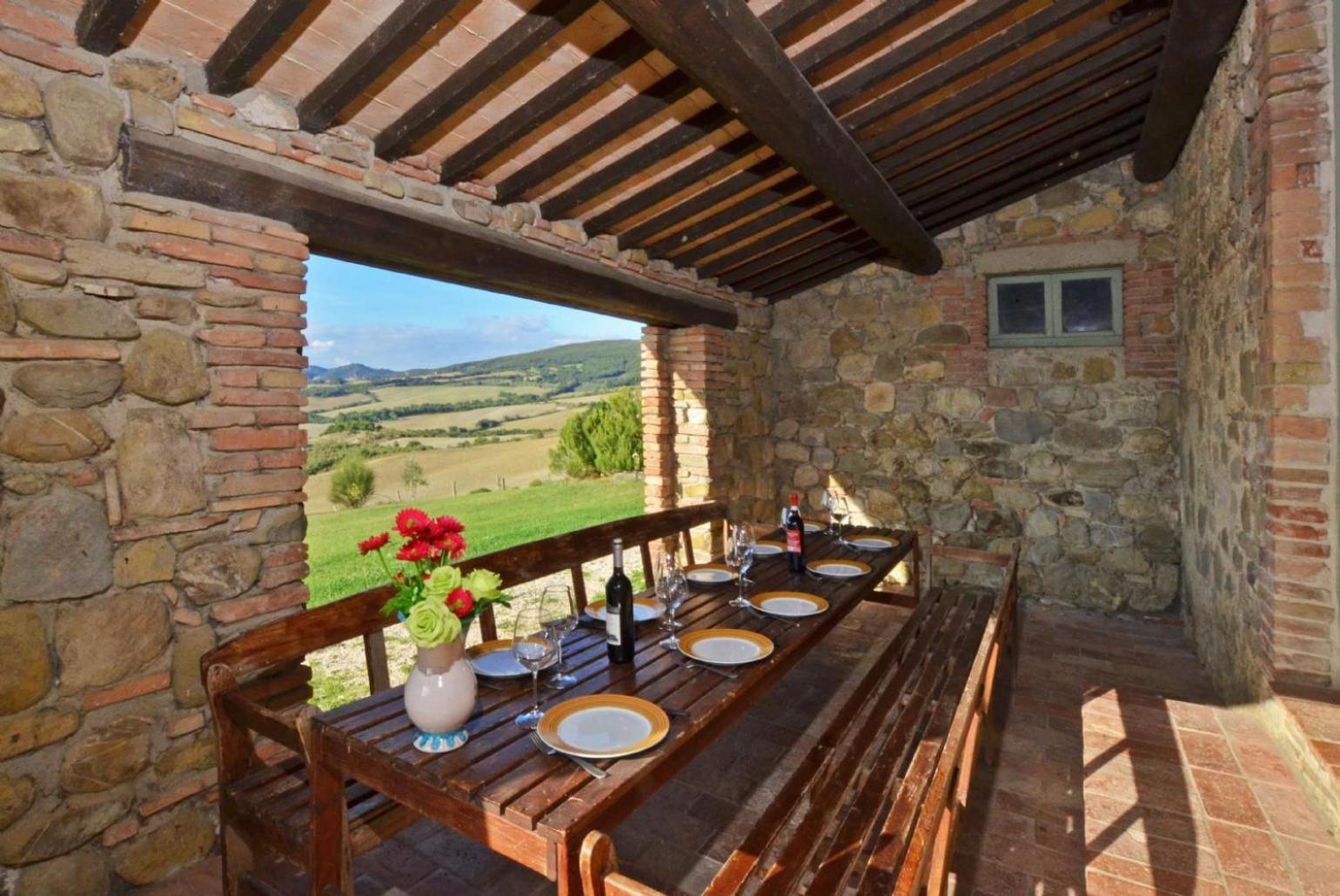 Villa Podere Belvedere Siena Bagian luar foto