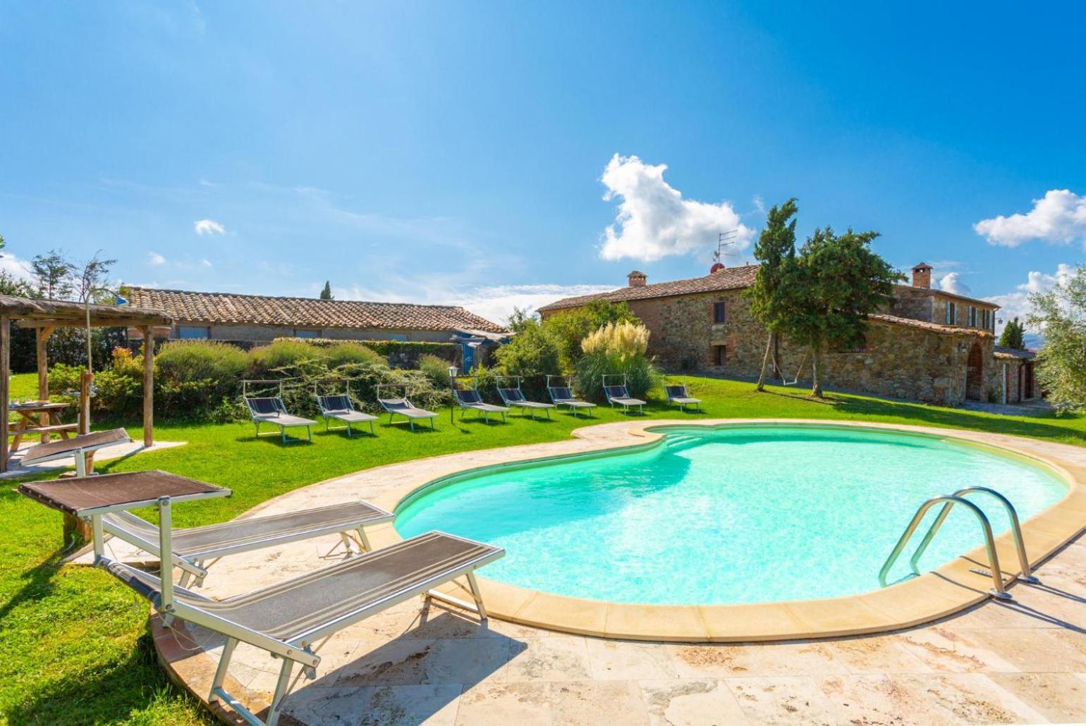 Villa Podere Belvedere Siena Bagian luar foto