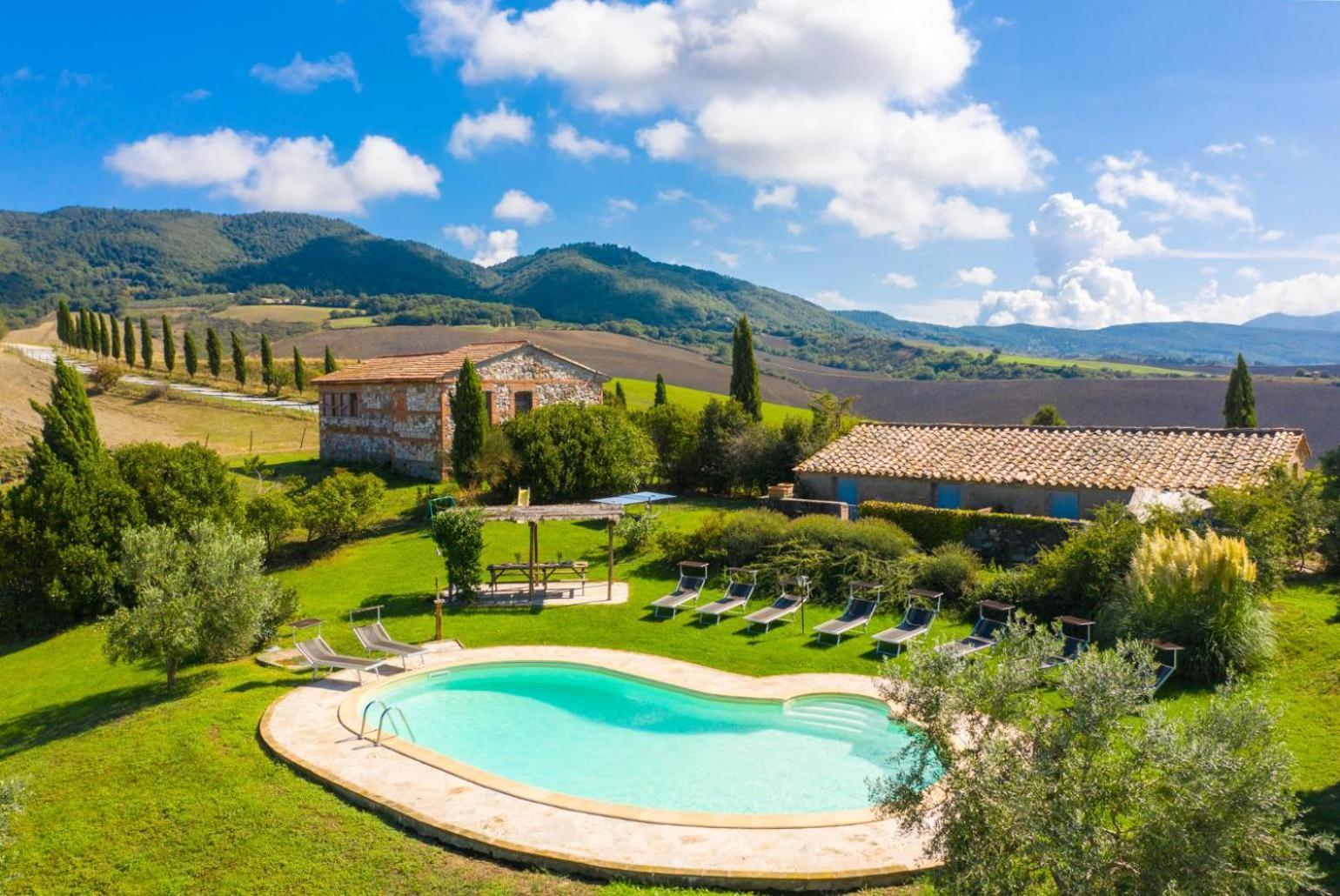 Villa Podere Belvedere Siena Bagian luar foto