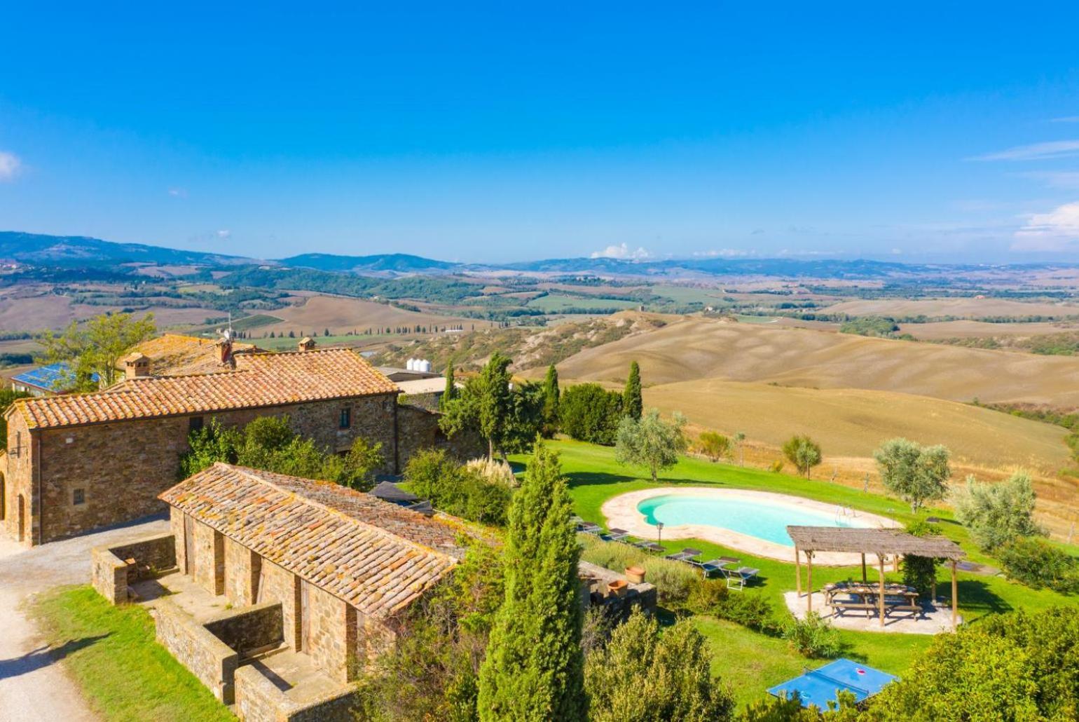 Villa Podere Belvedere Siena Bagian luar foto