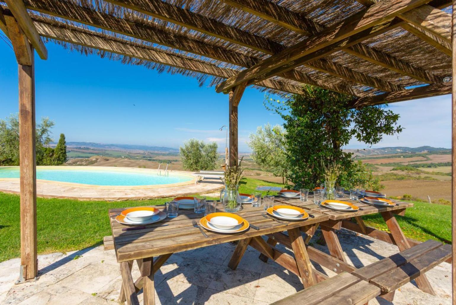 Villa Podere Belvedere Siena Bagian luar foto